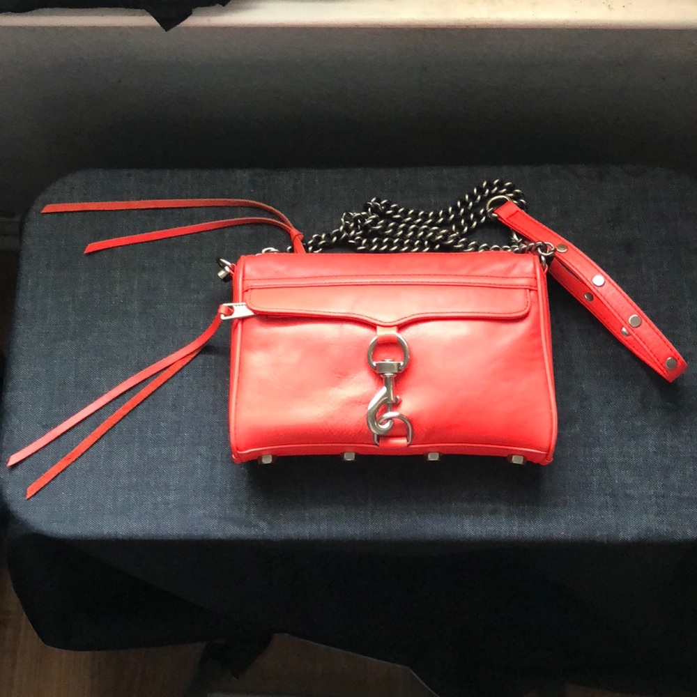 Rebecca Minkoff Mini M.A.C. Crossbody in Coral